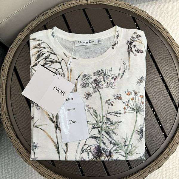 絶対欲しい！ディオール Herbarium 偽物コットン & リネン ジャージー dep46302